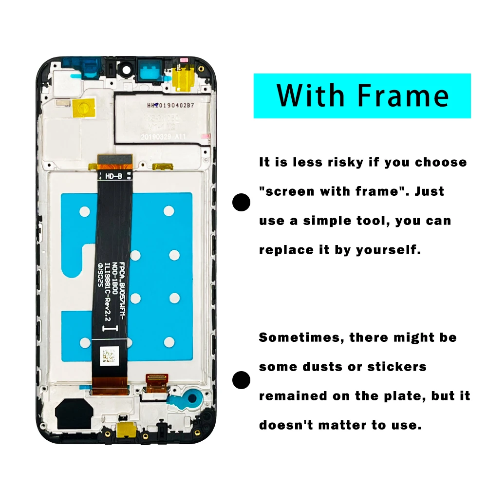 Écran LCD Complet Pour Huawei Y5 2019 - Noir - Neuf - Pièce Détachée