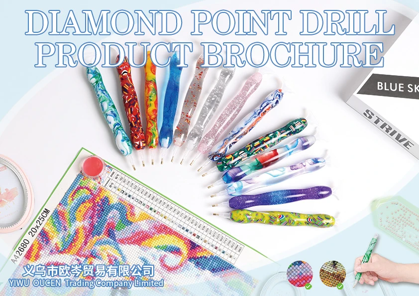 5D Diamond Painting Resin Point Drill Pen Cross Stitch Diamond Embroidery Mosaic Sewing Accessories Diy Craft Resin Pen punch needle embroidery rug