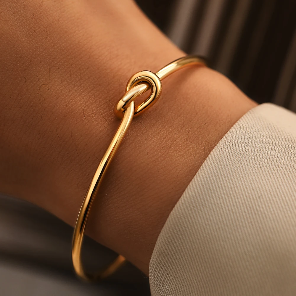 Stainless Steel Bracelets Vintage Men's Fashion Woven Twist Texture Bangles For Women Jewelry Statement Streetwear Goth Gifts bangle bracelet