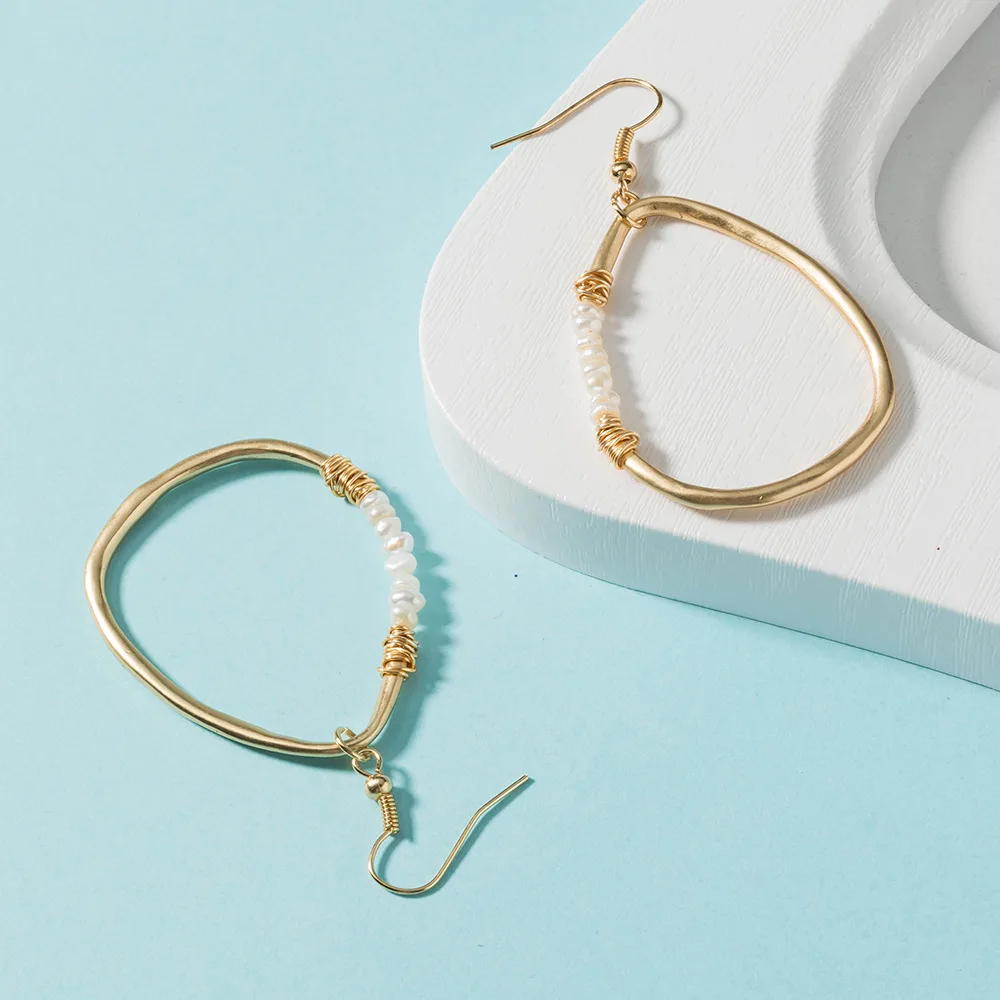 

KOSE New Fashion Round Pendant Women's Earrings Earrings Women's Geometric Gold Earrings Wedding kolczyki Jewelry