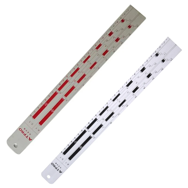Metal ruler Lightweight Paint Stick Car Body Paint Proportional Measuring Scale Mixing Ruler 2:1/3:1/4:1/5:1 Thin Stirring Stick