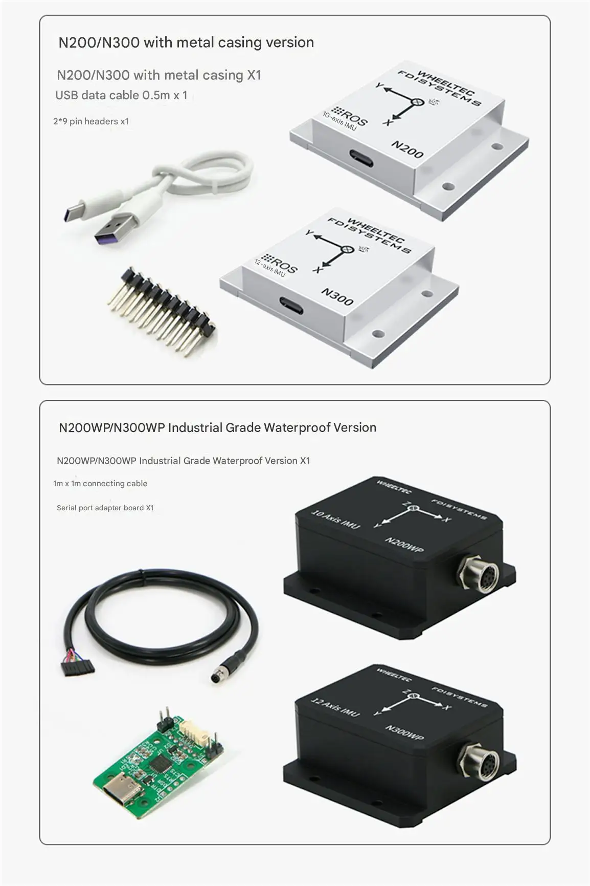 WHEELTEC IFDISYSTEMS N Series ROS High-precision IMU Inertial Navigation Module