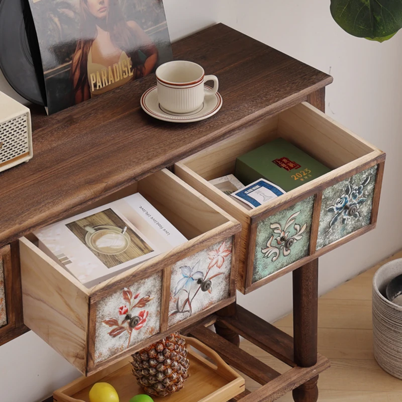 Tavoli Console Stretti Italiani, Tavolo d'Angolo Moderno di Alta Qualità, Stile Nordico, Elegante Mesa De Entrada, Arredamento per Soggiorno - immagine 5