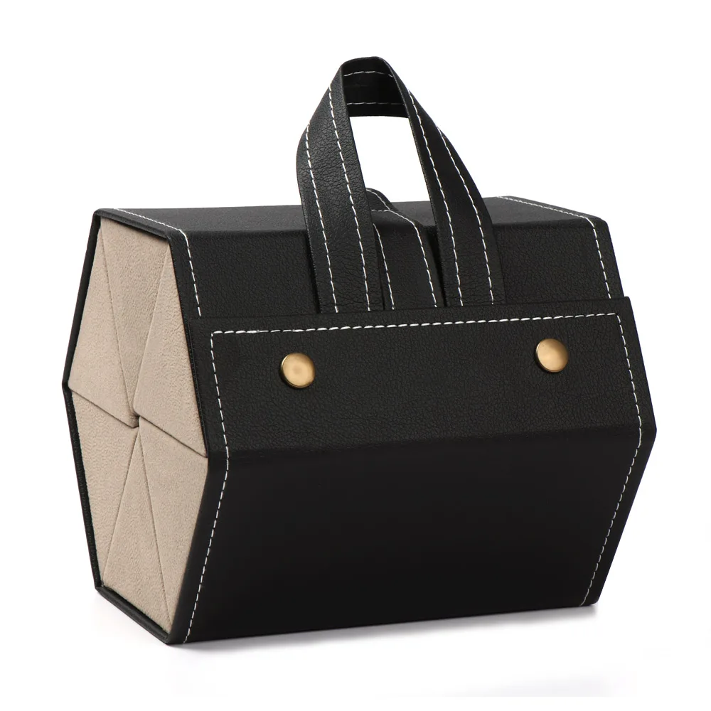 Organizer portatile per occhiali da vista multi slot per occhiali da vista Display da viaggio pieghevole occhiali da sole custodia in pelle