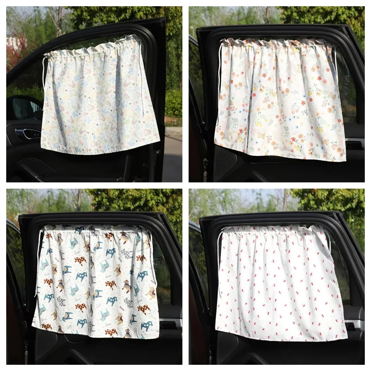 Cotton Car Window Sunshade UV Protection Curtain