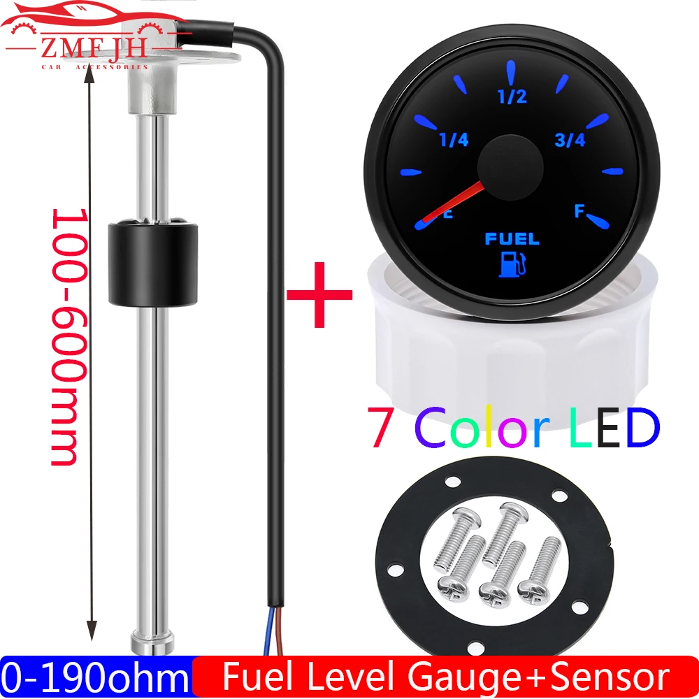 252mmFuelMeterAutoMarineBoatCarFuelTankLevelGauge0190Fuel