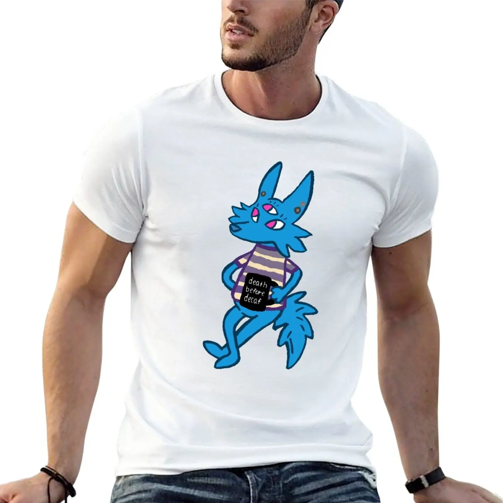 

death before decaf T-Shirt Tee shirt quick-drying boys animal print shirt tees mens t shirt