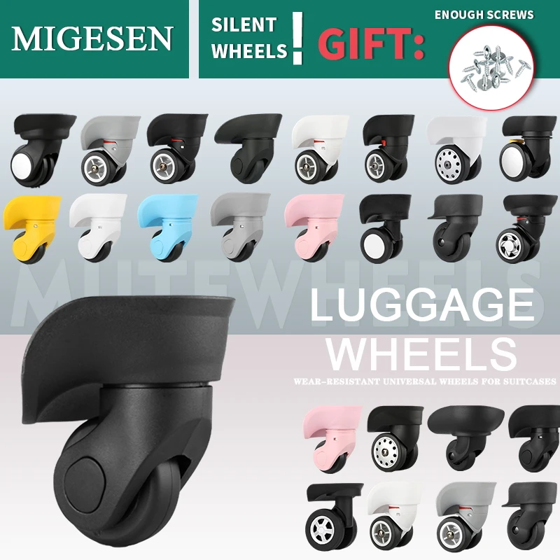 Suitcase Wheel Replacement Silent Balance Wear-Resistant Caster Travel Trolley Case Maintenance General Parts 20 Inches 24 Inche