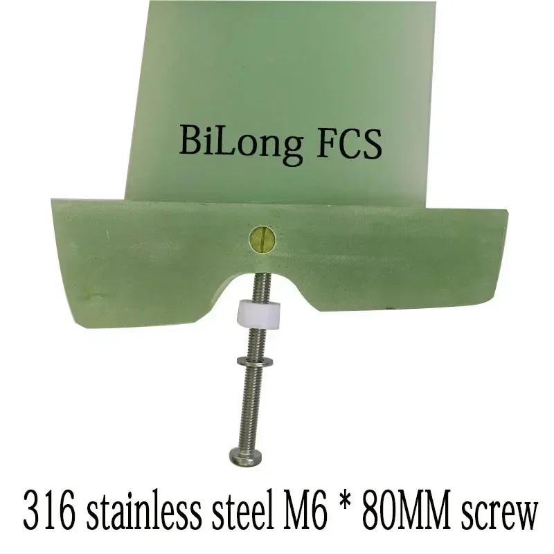 2pcs Windsurfing fins 316 stainless steel M6 * 80mm or 100mm Fixed installation Power Tuttle Deep Tuttle trim fin box M6 screw