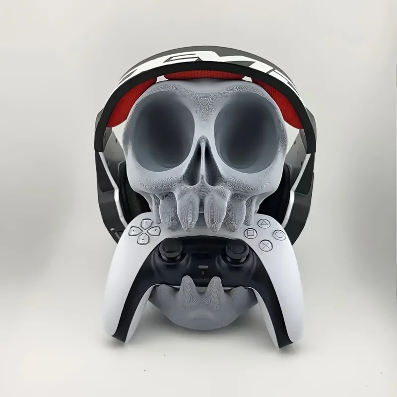 Skull Stand Holding Gaming Headset