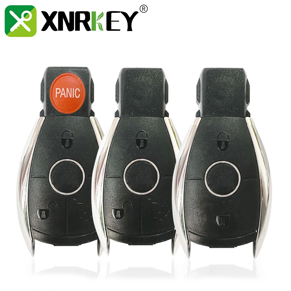 XNRKEY 2/3/4 Button Car Remote Key Shell Fob Case Cover for Mercedes Benz A B C E S CL CLS CLA CLK W203 W204 W205 W210 W211 W212 xnrkey 3 4 button smart remote head key case shell cover for mercedes benz smart fortwo 451 2007 2013 remote car key case fob