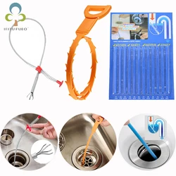 Draga da mola do gancho de limpeza antibloqueio do líquido de limpeza da draga da tubulação dissolver a vara da descontaminação ferramentas domésticas lxx