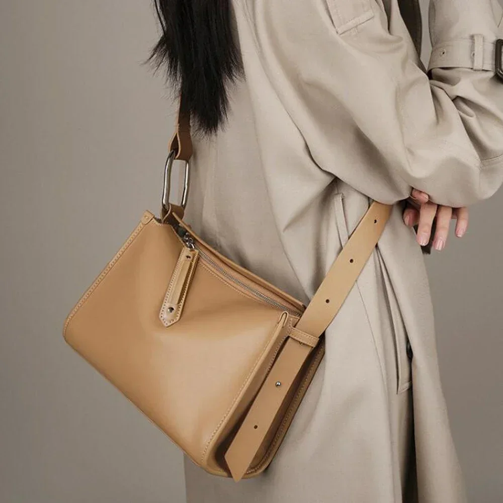 

Роскошные женские сумки через плечо из мягкой кожи с широким регулируемым ремешком, сумка через плечо, модный дизайн, женские сумки-мессенджеры, большая сумка-тоут