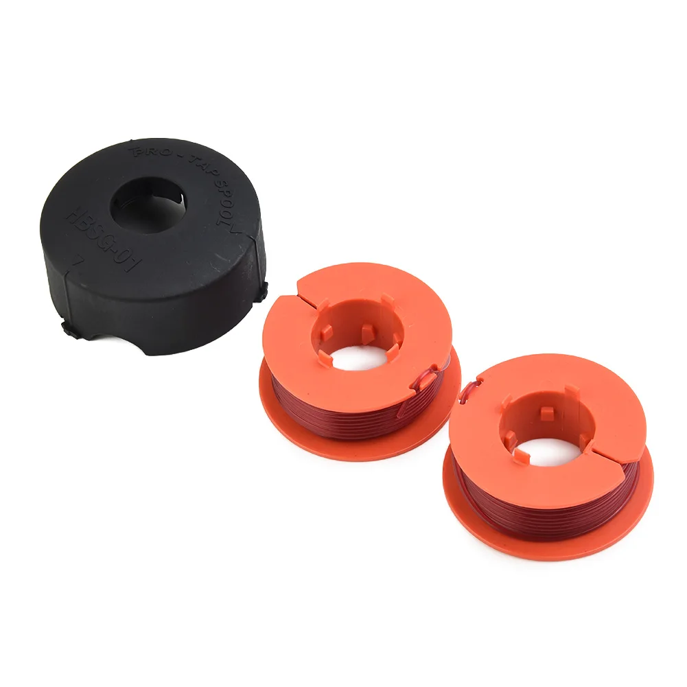 3Pcs/Set Spool Cover Cap + Spool Line For Bosch Art 23 26 30 Combitrim Easytrim Protap Strimmer Trimmer Garden Tool Parts