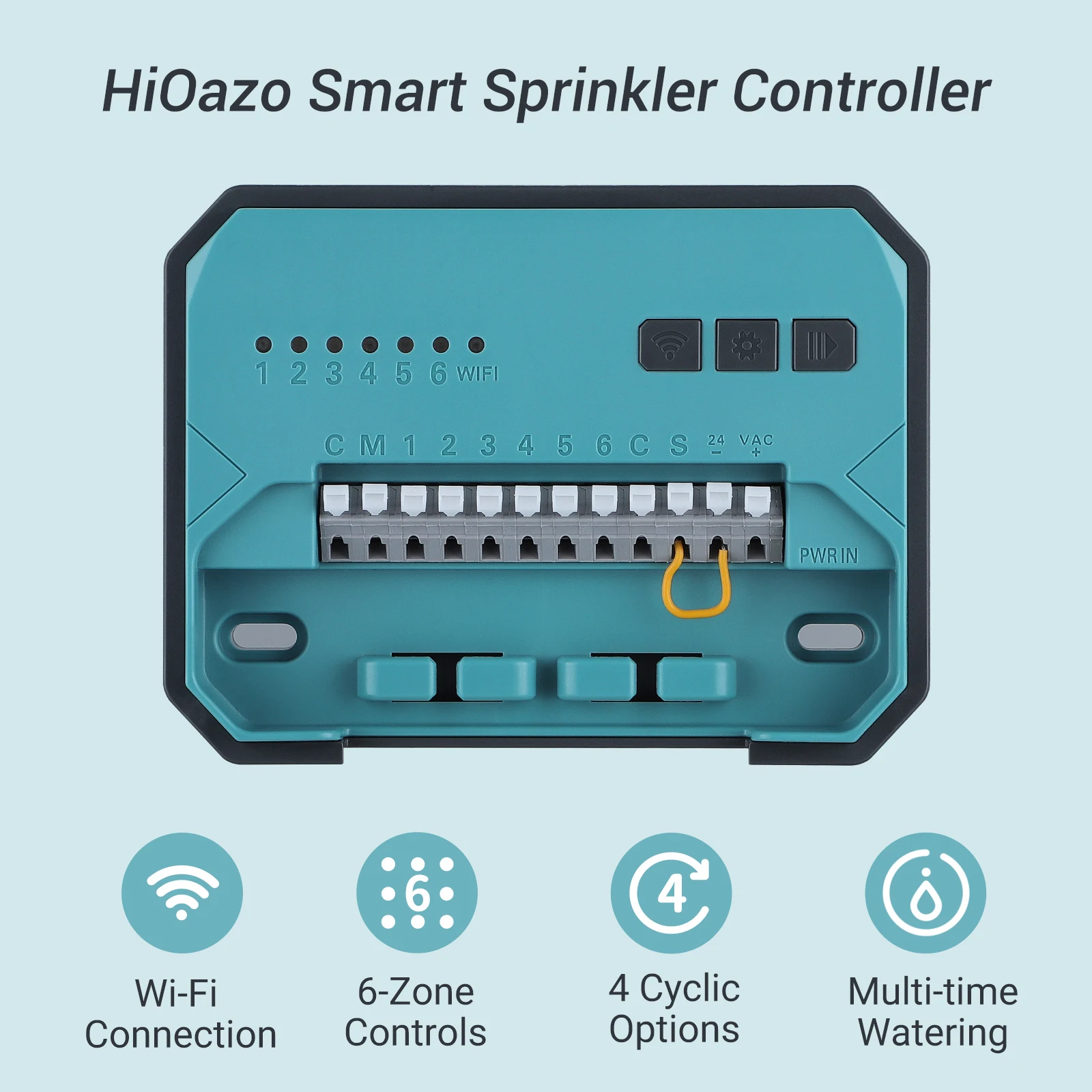 New 220V WIFI Irrigation Controller Programmable System for Smart Sprinkler Digital Watering Timer Free App & LCD Monitor
