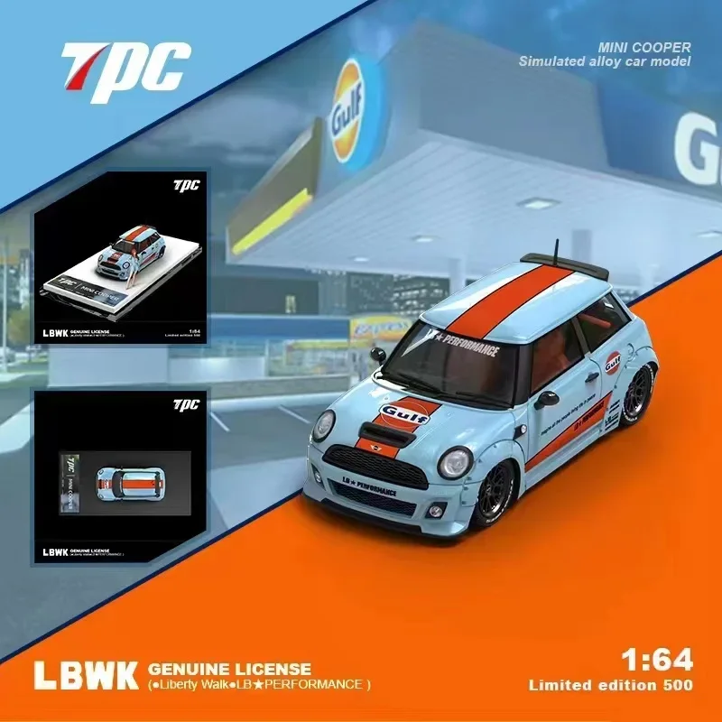 

TPC модель автомобиля LBWK Mini Cooper, литье под давлением, модель автомобиля, 1:64