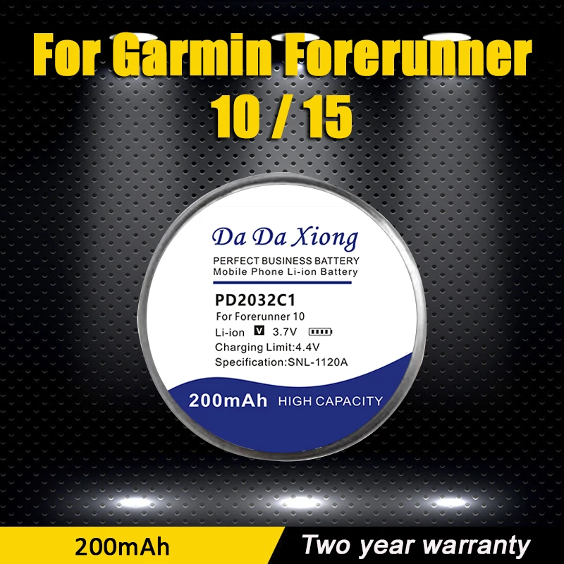 Dadaxiong Alta Qualità Pd2032C1/Lir2032H Nuova Batteria Per Garmin Forerunner 10 / Forerunner 15 + Kit Tools