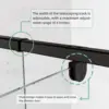 38-42" W x 71" H Pivot Shower Door, with 1/4" (6mm) Clear SGCC Tempered Glass, Reversible Installation 4