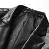 Plus Size 6XL 7XL 8XL Men's Leather Suit Jacket 2023 Autumn New Classic Black Business Casual Loose Pu Coats Male Brand 5