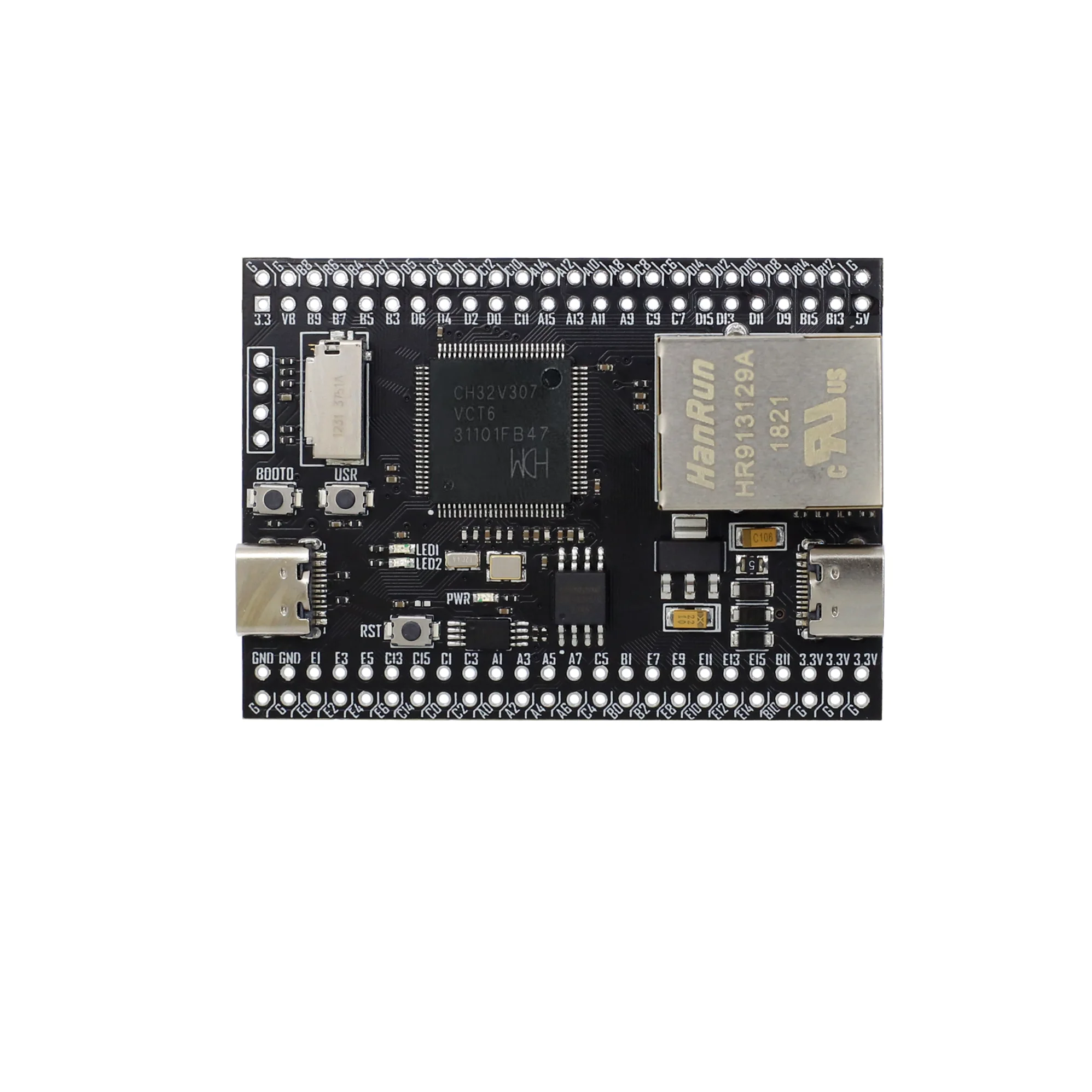 YD-CH32V307VCT6 RISC-V ȣ  MCU WCH ¡ Qinheng ũϷƮδн CH32V307 VCCGND VCC-GND Ʃ, 32 Ʈ