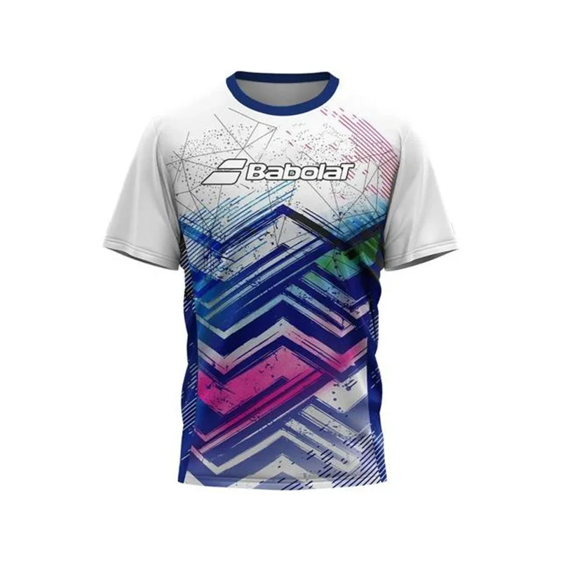 

2024 Hot Sale Men's Tennis T-shirt Quick Drying Couple Fitness Training Suit Summer Light Breathable Badminton Jogging Sportswea
