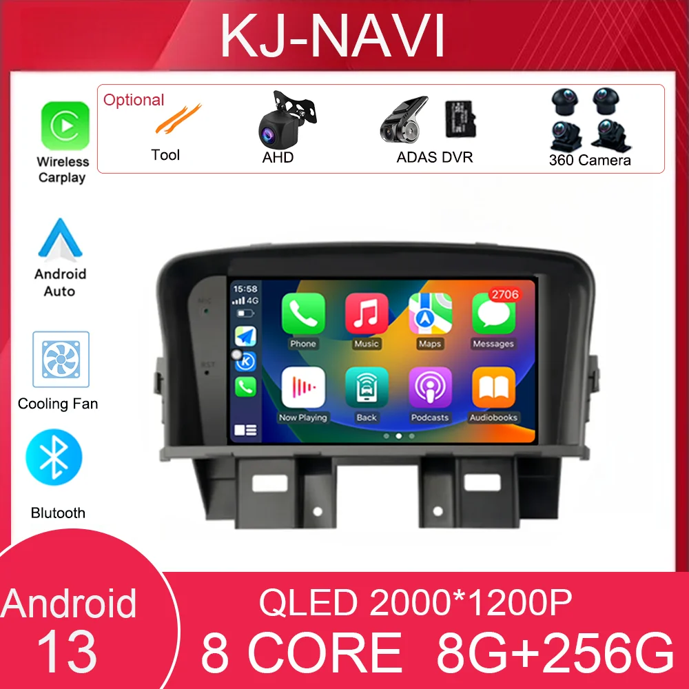 

Для Chevrolet Cruze J300 2008-2014 Carplay система Carplay Smart Stereo Android 13 Auto 360 радиосистема Core System Blutooth