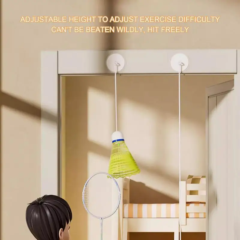 Automatic Rebound Badminton Trainer Badminton Single-Player Rebound Trainer Self Study Set Automatic