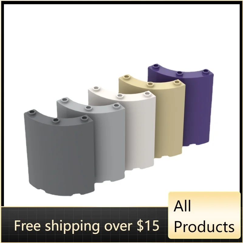 

Высокотехнологичные сборные детали 30562 4x4x6, 10 шт., изогнутая настенная панель, набор строительных блоков, сменные детали, игрушки для детей, подарки