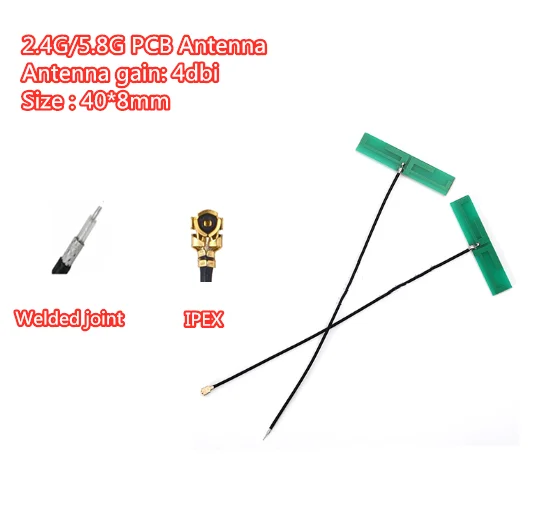 2Pcs 2.4G/5G/5.8Ghz Antenna Pcb Ad Alto Guadagno A Doppia Frequenza Wifi Omni Antenna Direzionale Antenna Modulo Bluetooth Integrata