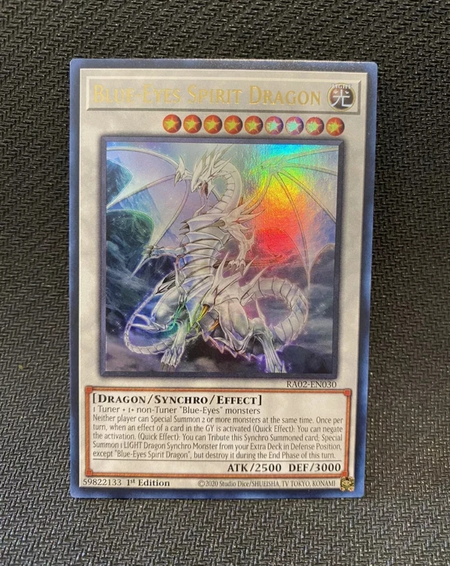 Yugioh KONAMI TCG RA02-EN030 Blue-Eyes Spirit Dragon Ultra Rare English 1st Edition Collection Mint Card