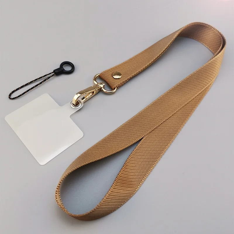 Durable Solid Color Phone Lanyard with Anti-Lost Pendant