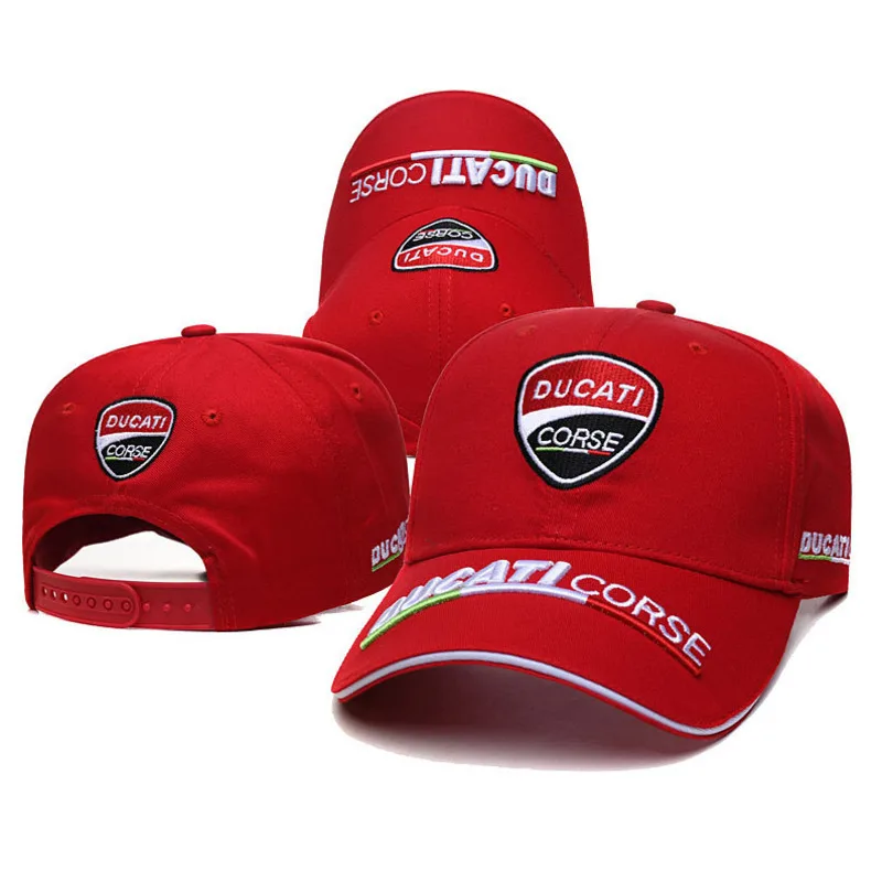 

Motorcycles fans moto team car baseball cap embroidered snapback for ducati off-road F1 Racing hat Unisex Business gift