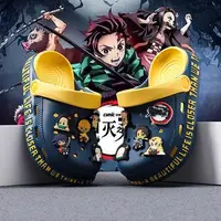 Demon Slayer Kamado Tanjirou Kamado Nezuko Tomioka Giyuu sandales antidérapantes créatives animation de dessin animé entourant les pantoufles de plage 2