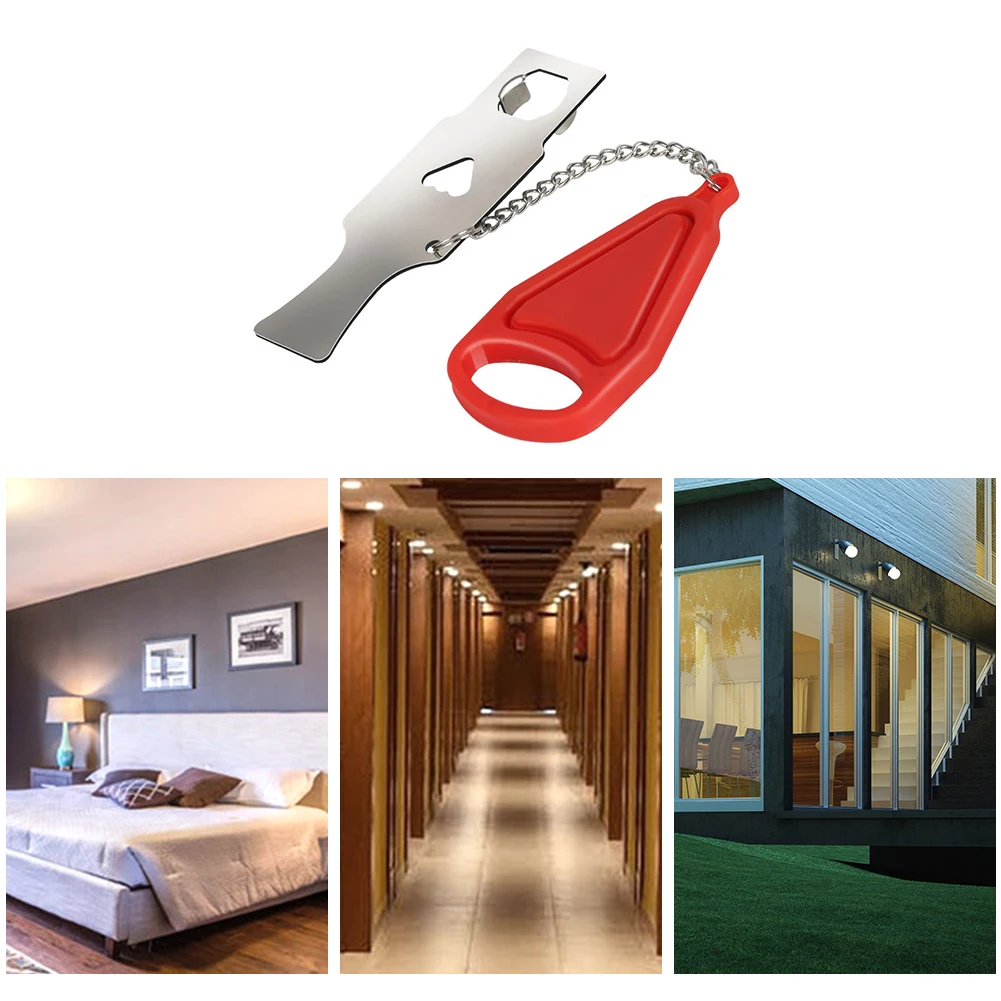 AirBNB Hotel Lock Portable Door Lock Accommodation Self-Defense Door Stopper Metal Safety Addalock Lockdown for Security