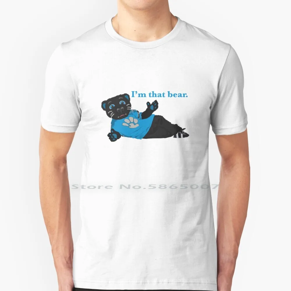 Sono Quella Maglietta Dell'Orso 100% Cotone Im That Bear Whats What Che Fa Robby Anderson Mascot Sir Purr Panthers Robby What That That