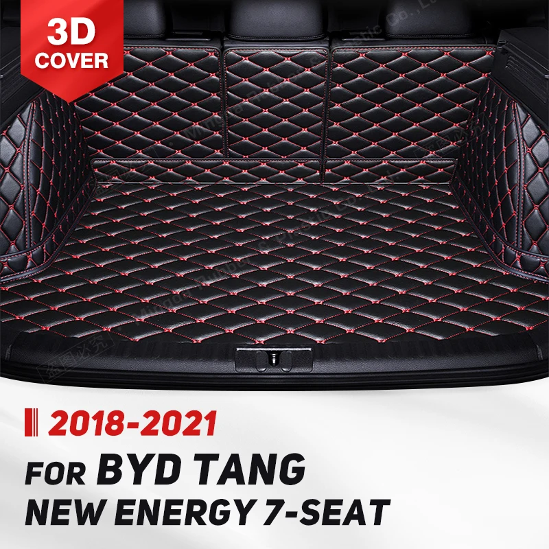 

Auto Full Coverage Trunk Mat For BYD Tang 7-Seat 2018-2021 20 19 Car Boot Cover Pad Cargo Liner Interior Protector Accessories