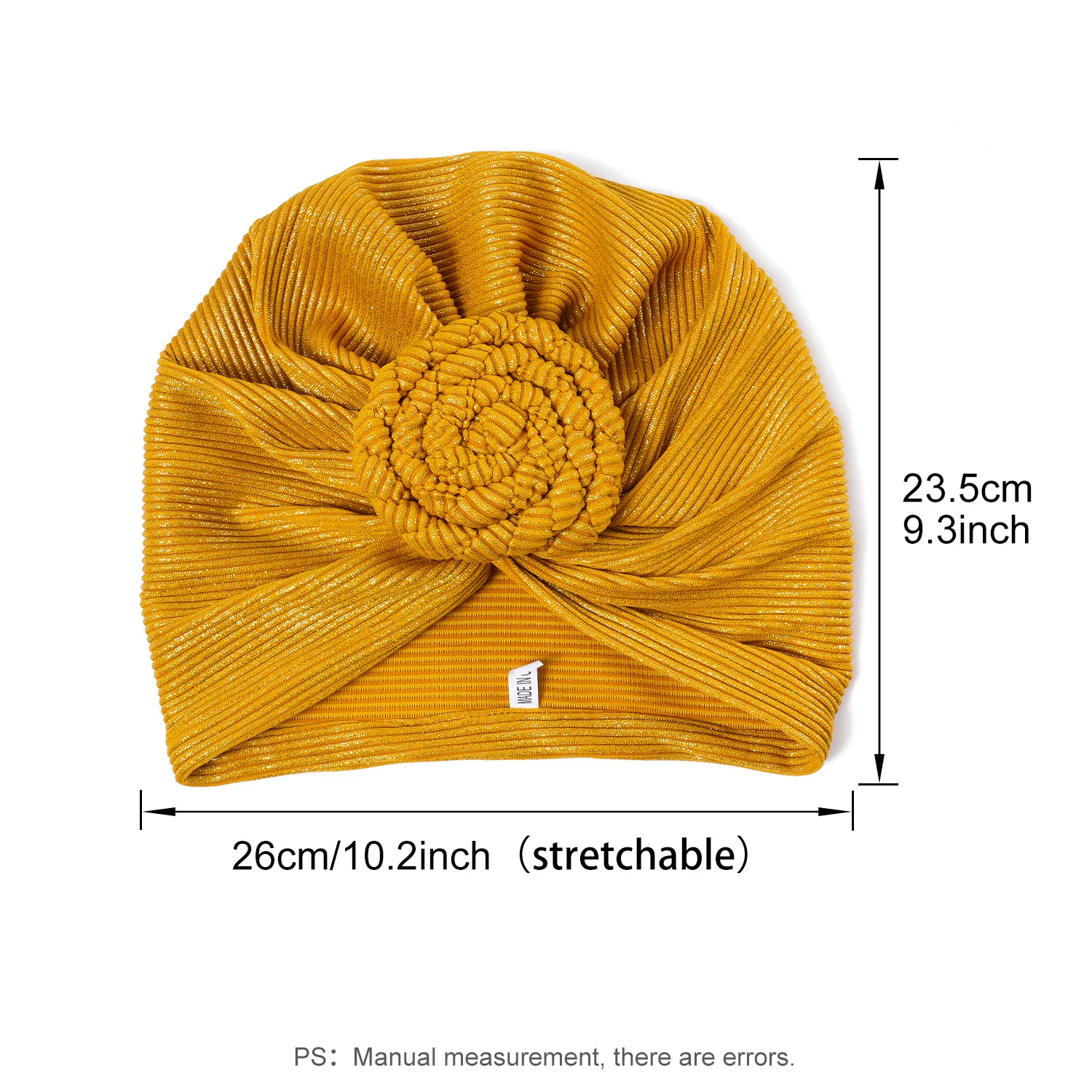 Top Knotted Twisted Muslim Turban Cap Fashion Women Hijab Hats African Head Wraps Female India Hat Hair Loss Chemo Cap 2