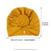 Top Knotted Twisted Muslim Turban Cap Fashion Women Hijab Hats African Head Wraps Female India Hat Hair Loss Chemo Cap 2