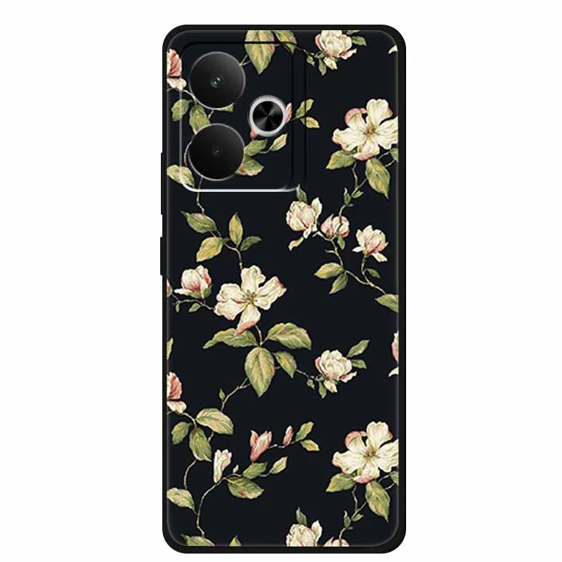 Sleek Black Silicone Soft Back Phone Case Cover