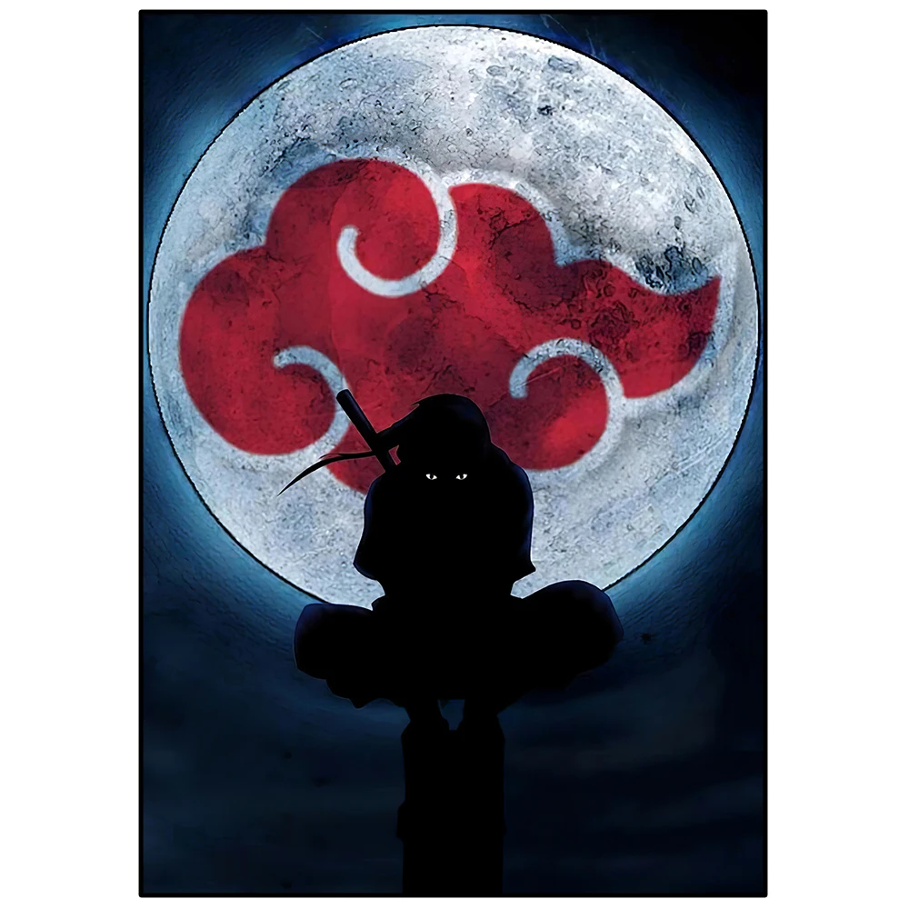 Canvas Painting Around Classic Anime HD Naruto Uchiha Sasuke Itachi Wall Art Poster Print Mural Picture