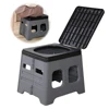 Portable Folding Toilet with Lid Travel Portable Potty Multifunctional Foldable Outdoor Camp Toilet for Camping Travel 1