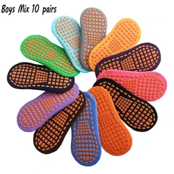 10 Pairs Parent-Child Anti-Slip Cotton Sports Socks - 1-4 Years Old (Mix boys 10 pairs)