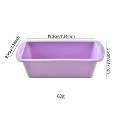 Silicone Nonstick Bread Loaf and Cake Mold - Kitchen Pastry Tool (1Pc Purple S)