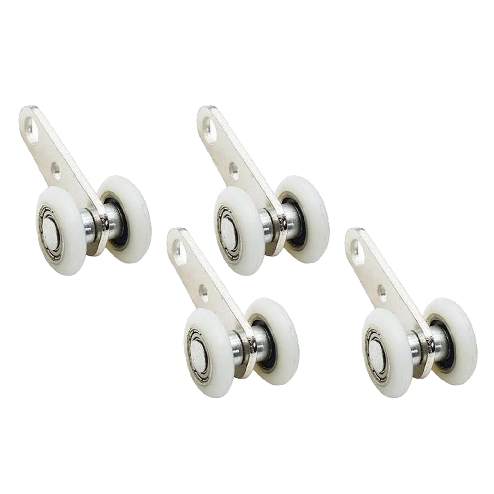 Sliding Door Pulley 2/4pcs Hanging Track Pulley Block For Smooth Silent Bearing Block For Sliding Door Cabinets Window