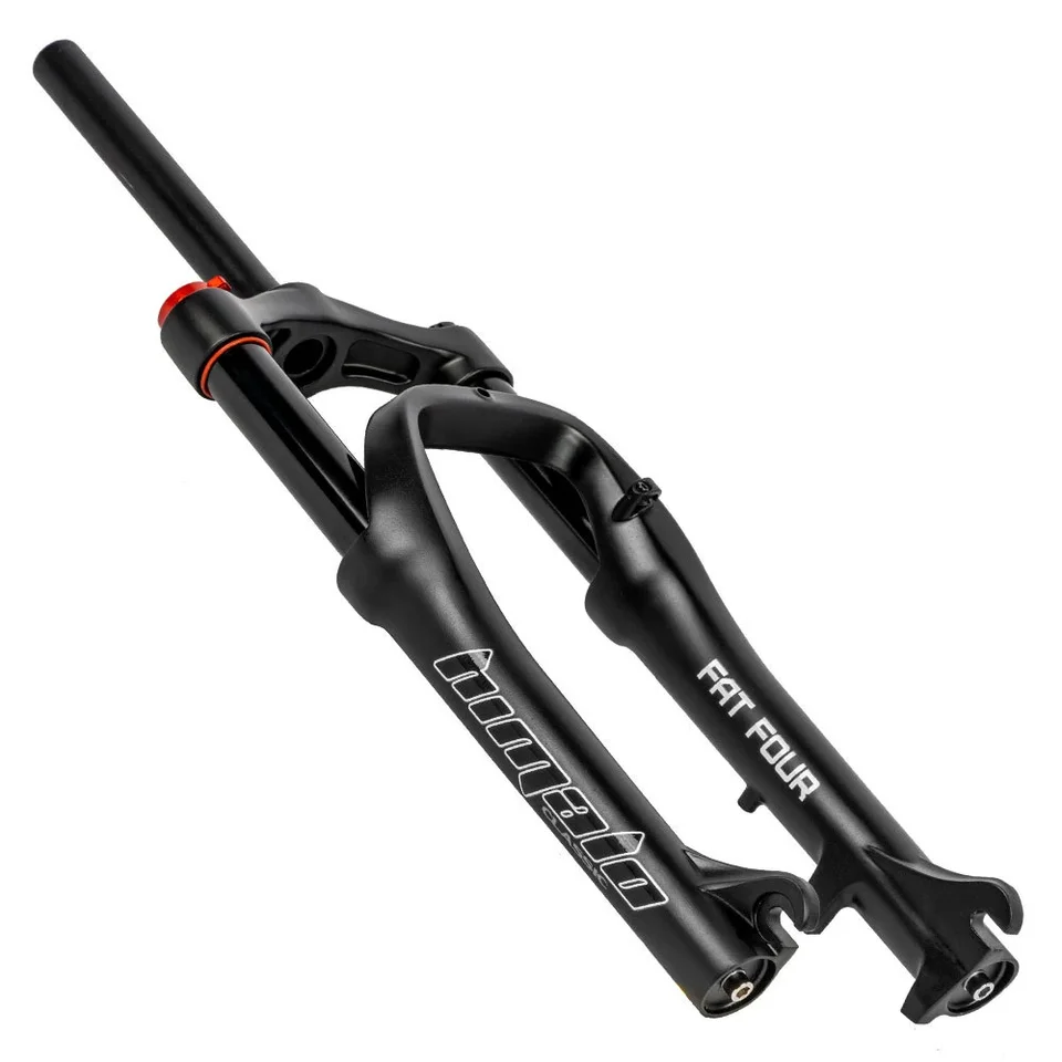 Fourche Avant Suspension Pour Fat Bike / VAE - 26/20 Pouces, Débattement 120mm, Axe 135mm QR, Couleur Or
