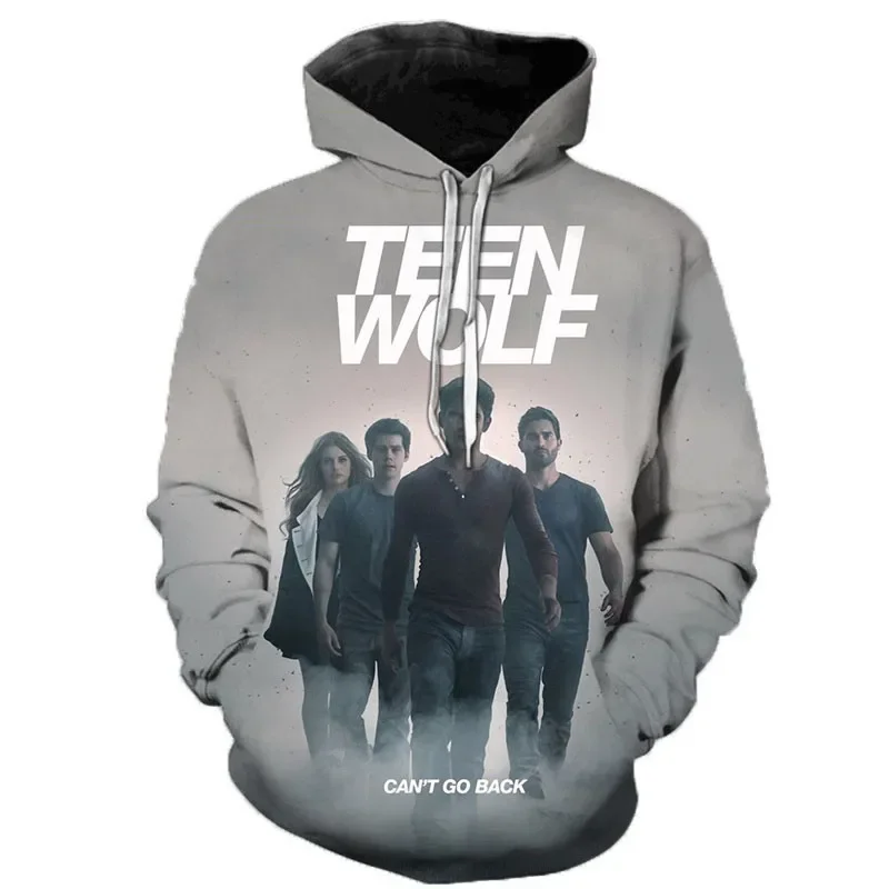 Casual Long Sleeve Autumn Harajuku Women Hoodies TEEN WOLF 3D Printed Men's Pullovers Streetwear Men Sweatshirt