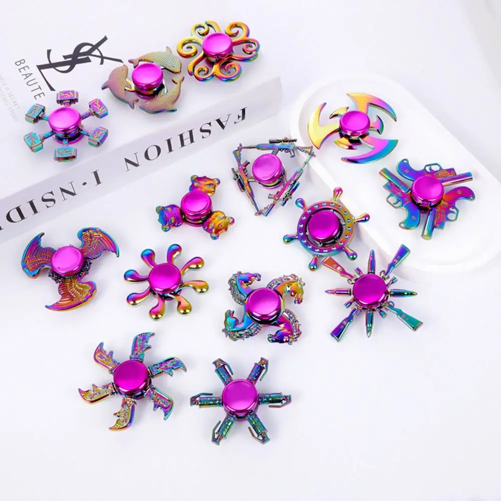 Dragon Wings Hand Spinner Low Noise High Speed Metal Rainbow Finger Spinner Anti Pressure Alloy Fingertip Gyro Children Toys 4