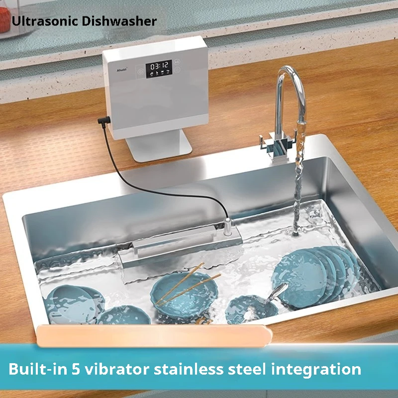 110V/220V Portable Sink Dishwasher Small Free-standing Installation-free Automatic Household Kitchen Ultrasonic Dishwasher A5