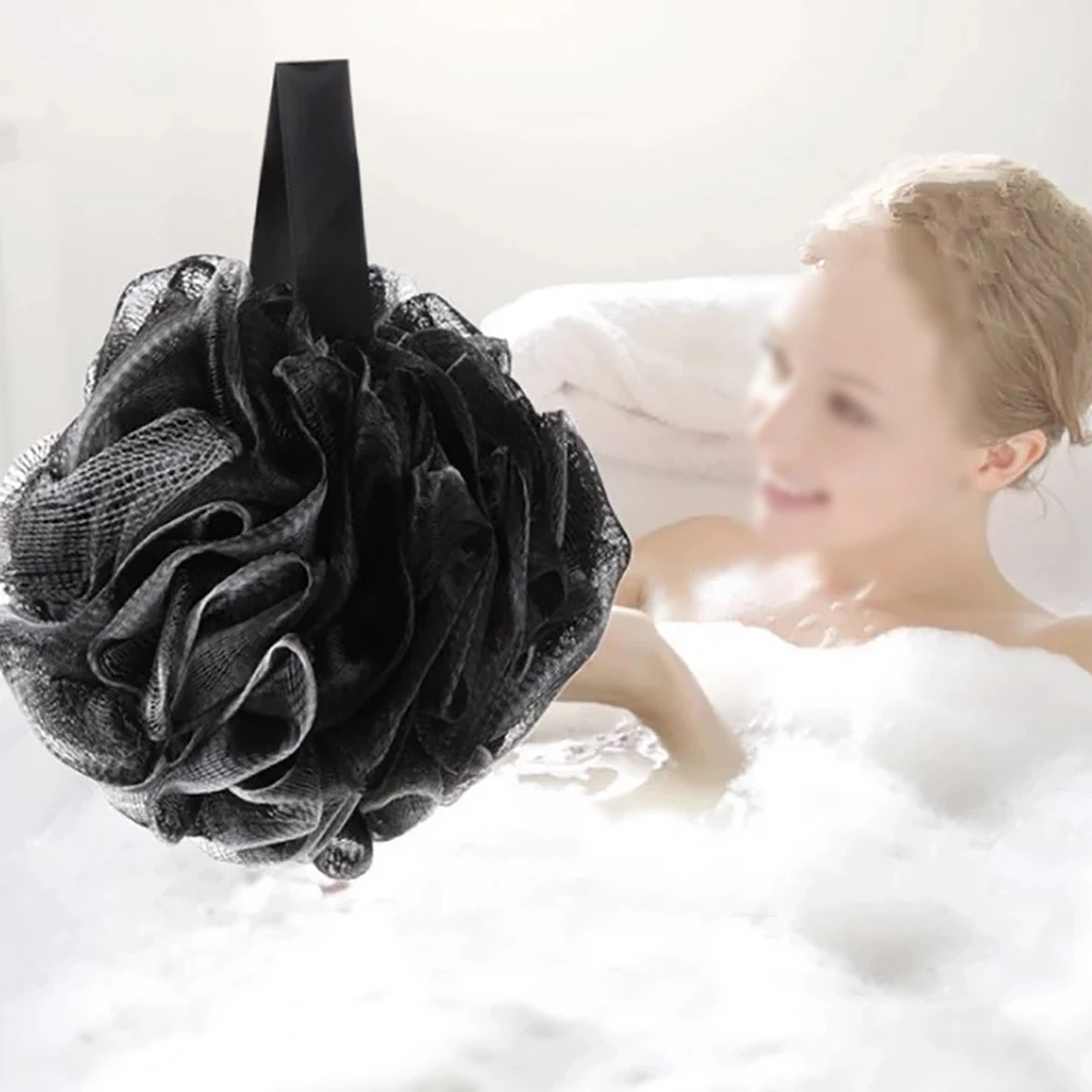 Ball Bath Sponge Bathroom Home Accessories Parts Shower Washcloths Adult Body Wash Brush Clean Exfoliating Large 3