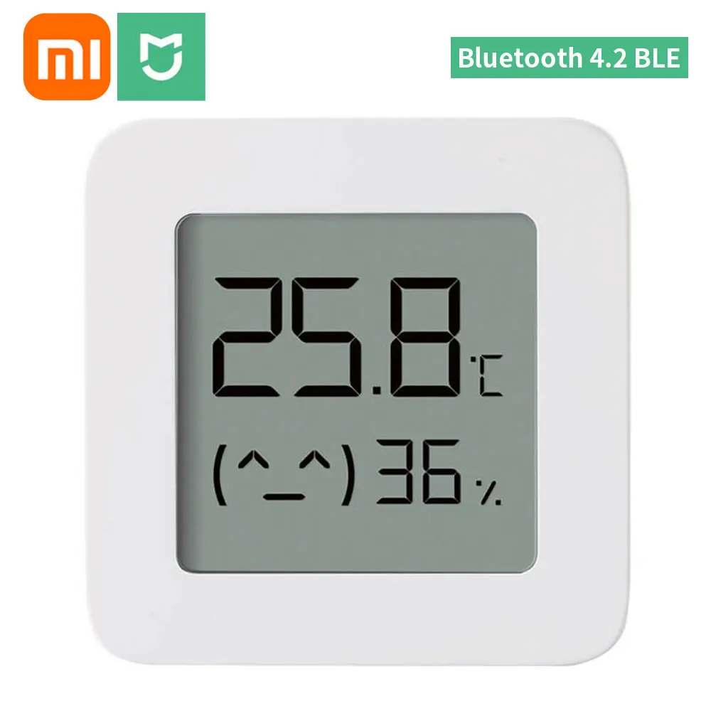 Xiaomi Mijia Temperature Humidity Sensor Bluetooth Thermometer 2 Digital Hygrometer Works With MiHome Smart Home With Battery temperature humidity meter smart temperature sensor smart thermometer